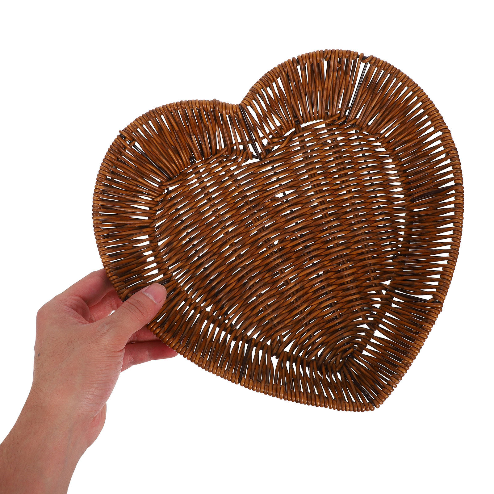 Food And Snacks For Picnic - 2 stuks Hartvormige Rotan Mand Geweven