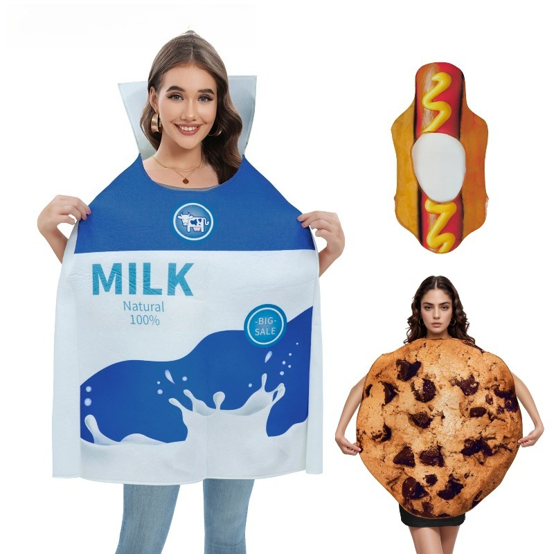 Matcha Cookie Box - Milk Box Cookie Cosplay Kostuum Volwassen