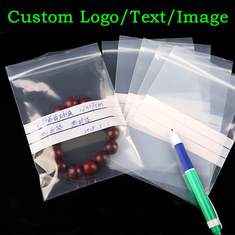 Food Snacks For Christmas - 200 STKS PE Doorzichtige Plastic Schrijven