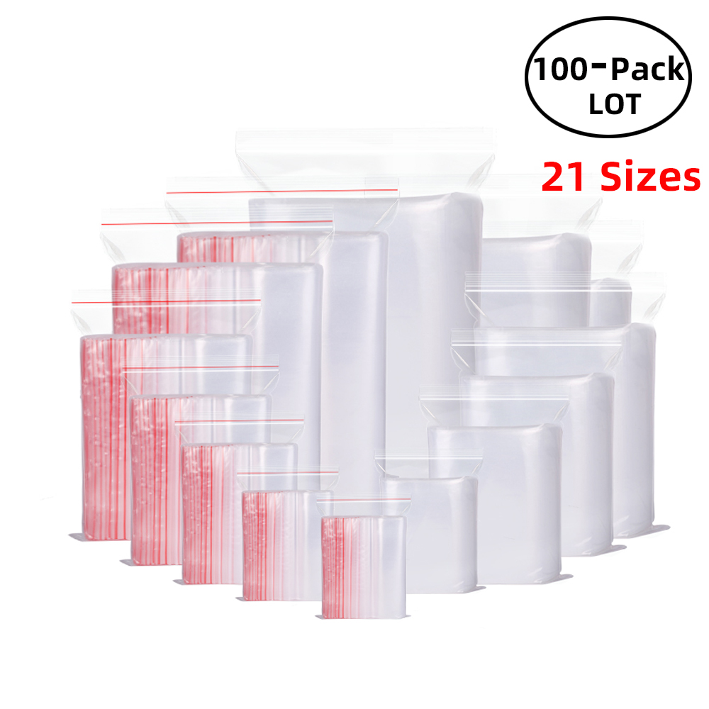 Food Z - 100 stks/pak Hersluitbare Zip Lock Zakken