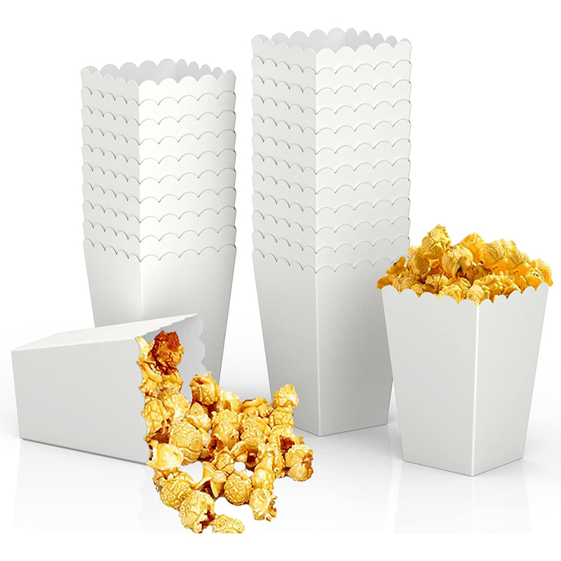 Food Snacks For Christmas - 12 stuks papier snoep kartonnen popcorn