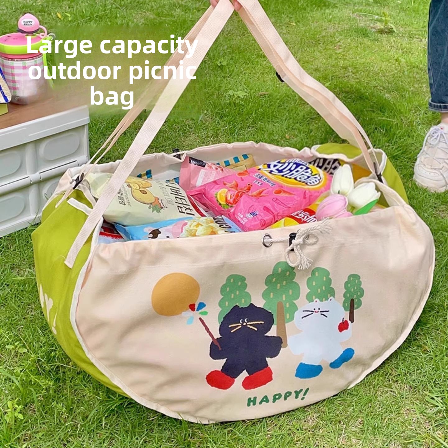 Food And Snacks For Picnic - Auto-opbergtas met grote capaciteit, snacktas voor