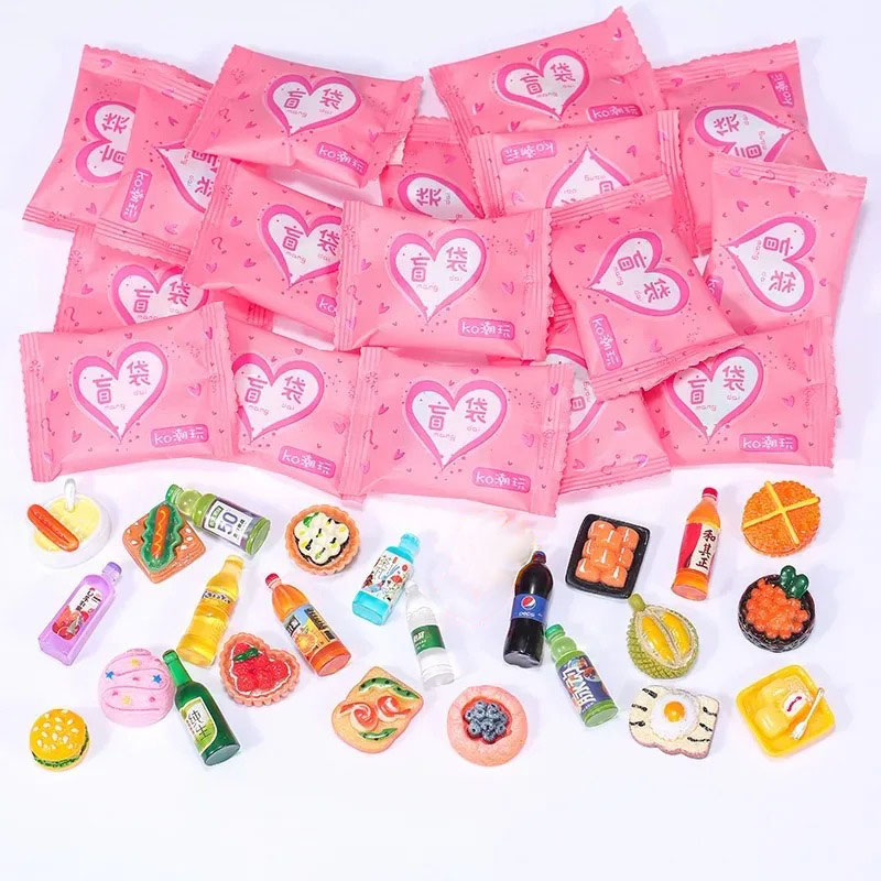Food Snacks For Christmas - Tas in willekeurige stijl Miniatuurvoedsel Speelgoed