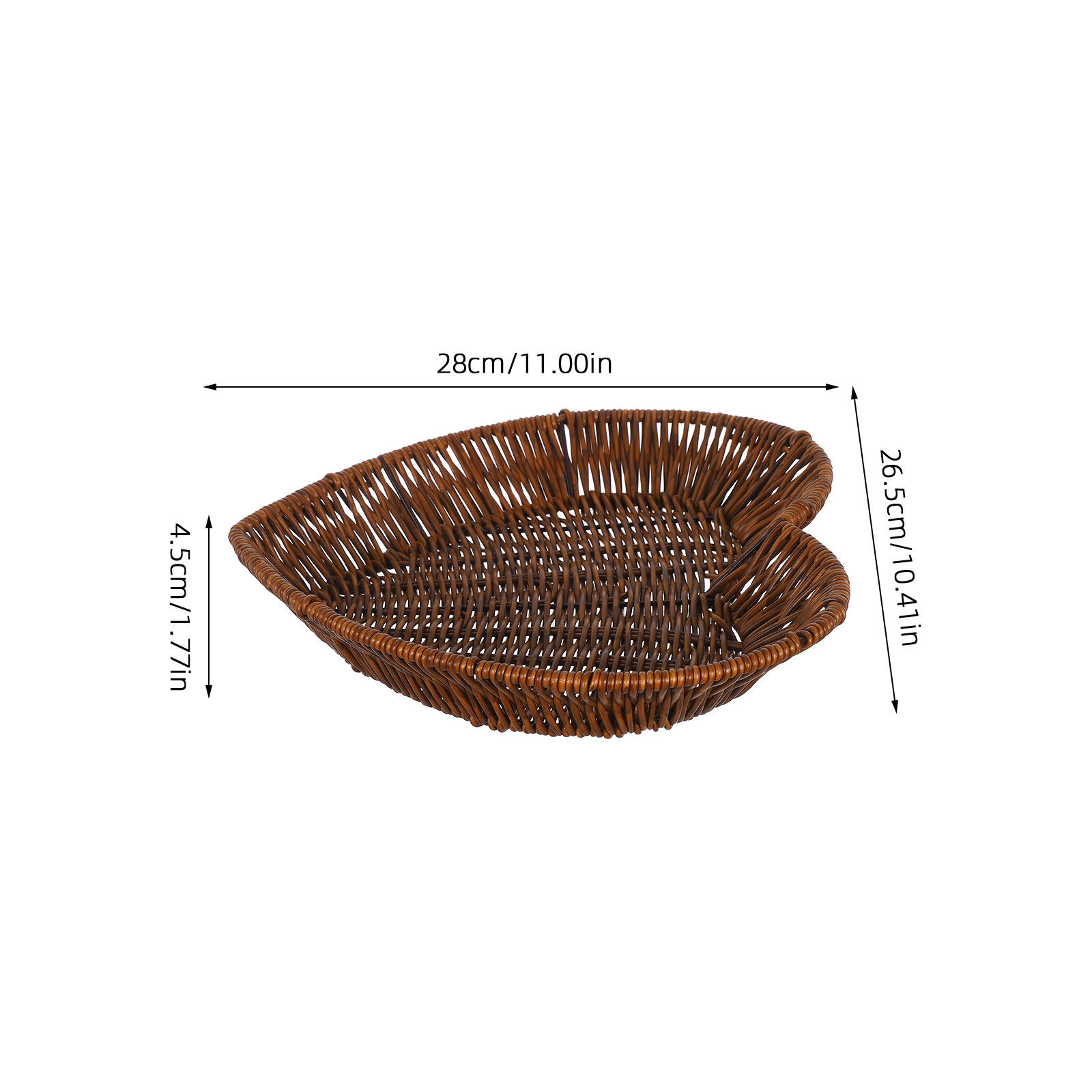 2 stuks Hartvormige Rotan Mand - Food And Snacks For Picnic recensie en prijs